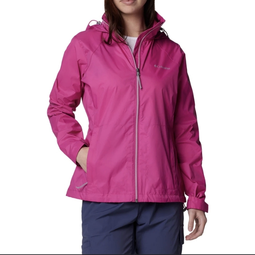 Columbia Women's Switchback IV Pink Jacket Hiking Travel Outdoors Barbiecore‎ M